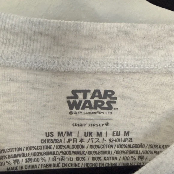 Disney Star Wars Spirit Jersey “Empire Strikes Back” I Love You - Picture 4 of 8